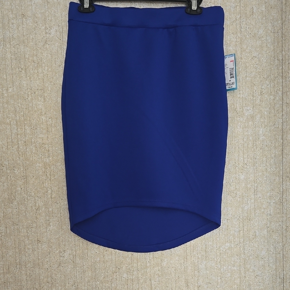 Elegant Blue Womens Scuba Skirt
